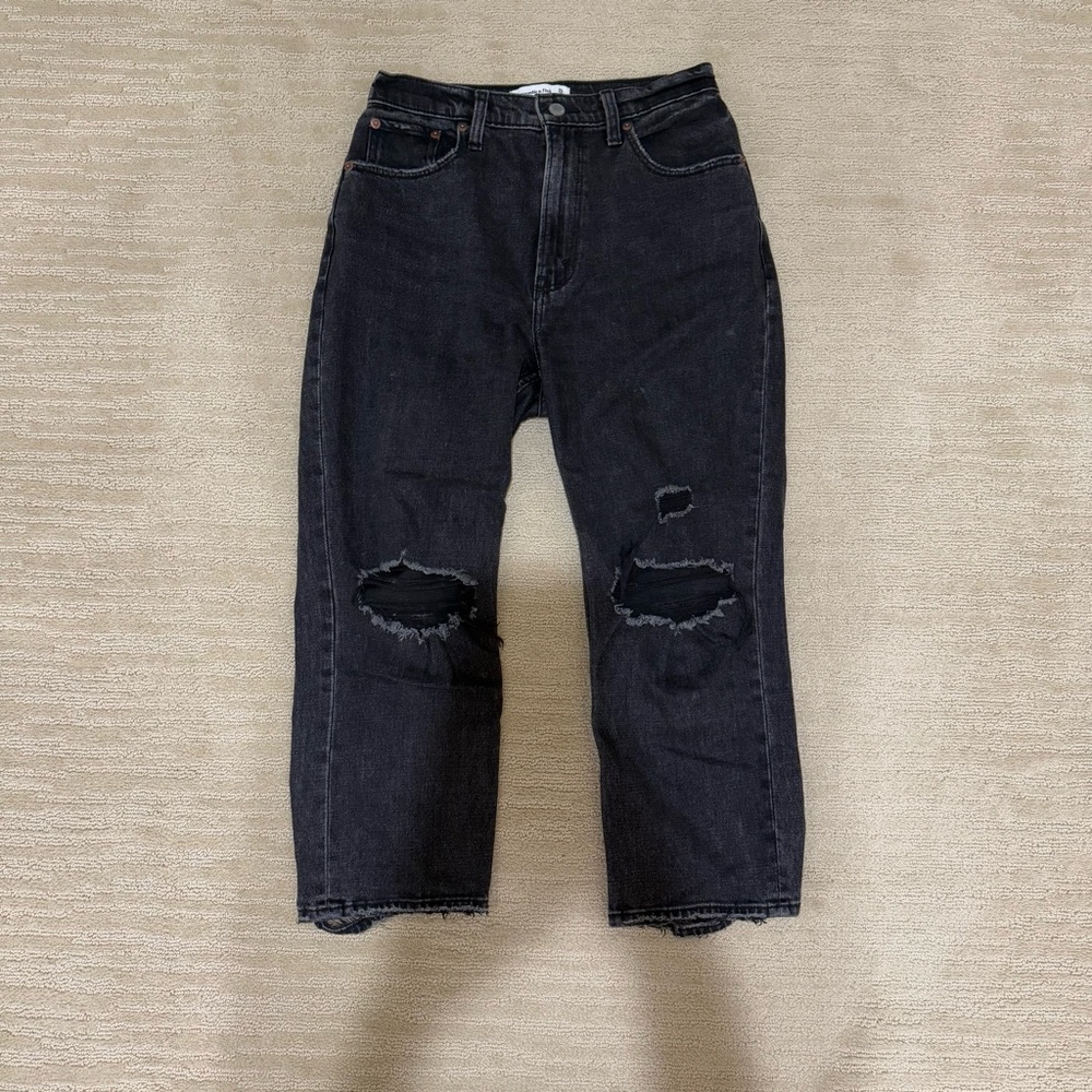 Abercrombie & Fitch Black High Rise Women Jeans